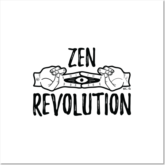 Zen Revolution - White Wall Art by The Soul Creative